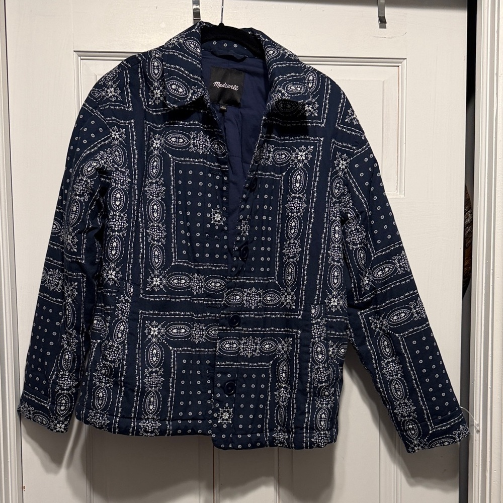 Madewell Bandana Printed padded jacket - Picture 1 of 3